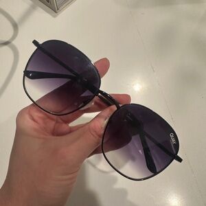 Quay Australia Black and Purple Sunglasses